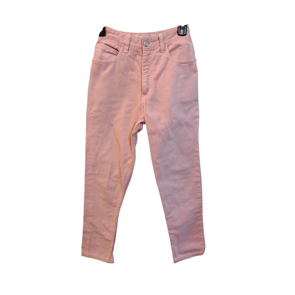 Vintage 80's Guess Georges Marciano Pink High Waisted Tapered Jeans USA Made 26